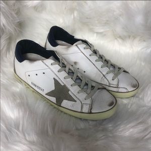 Golden Goose Superstar Navy White Low Shoes 7